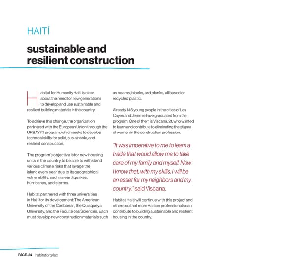 Habitat for Humanity Annual Report - Page 24