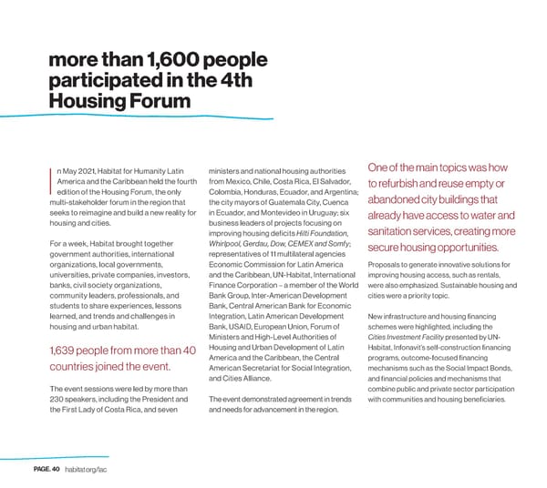 Habitat for Humanity Annual Report - Page 40